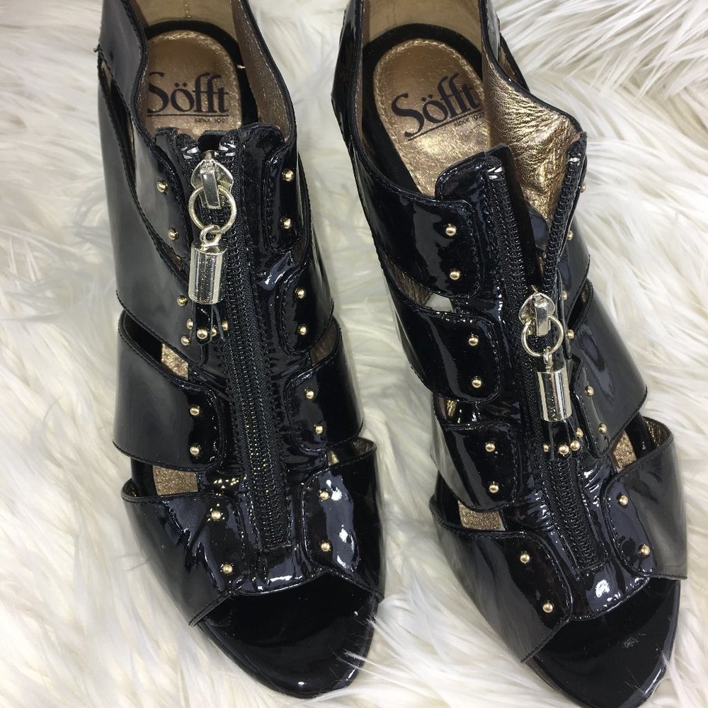 ↕  sofft patent leather heels